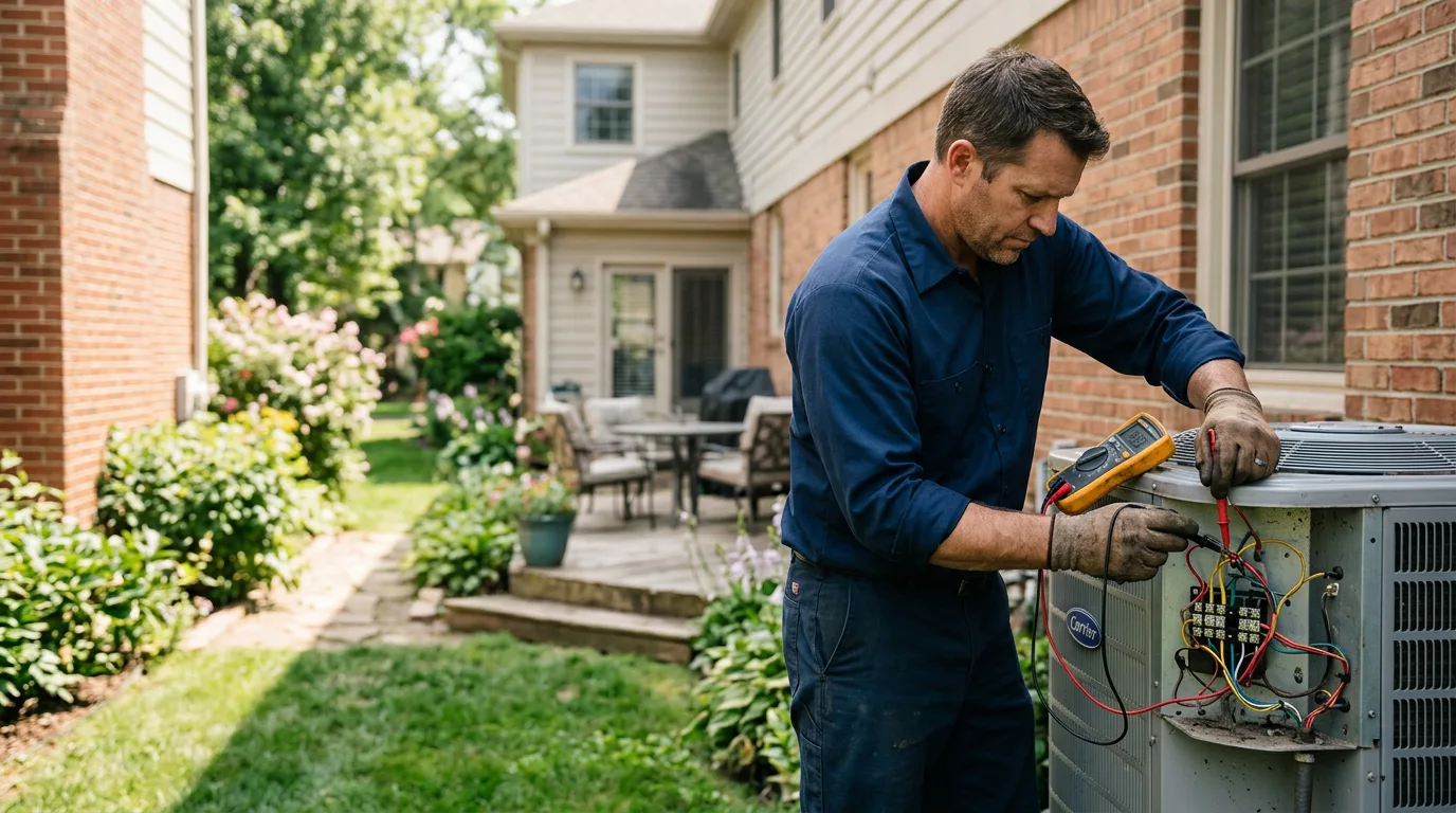 HVAC technician working near Beverly, WV